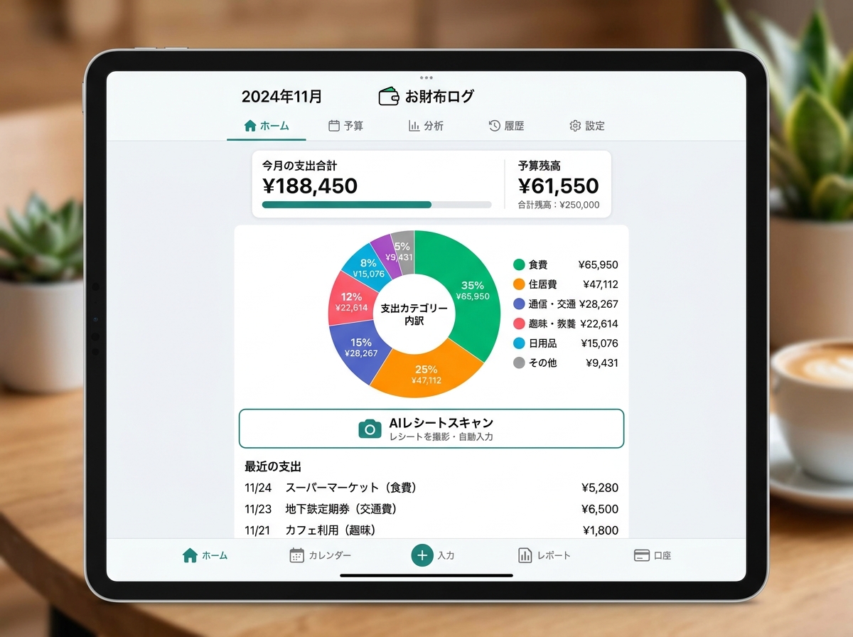 家計簿アプリ