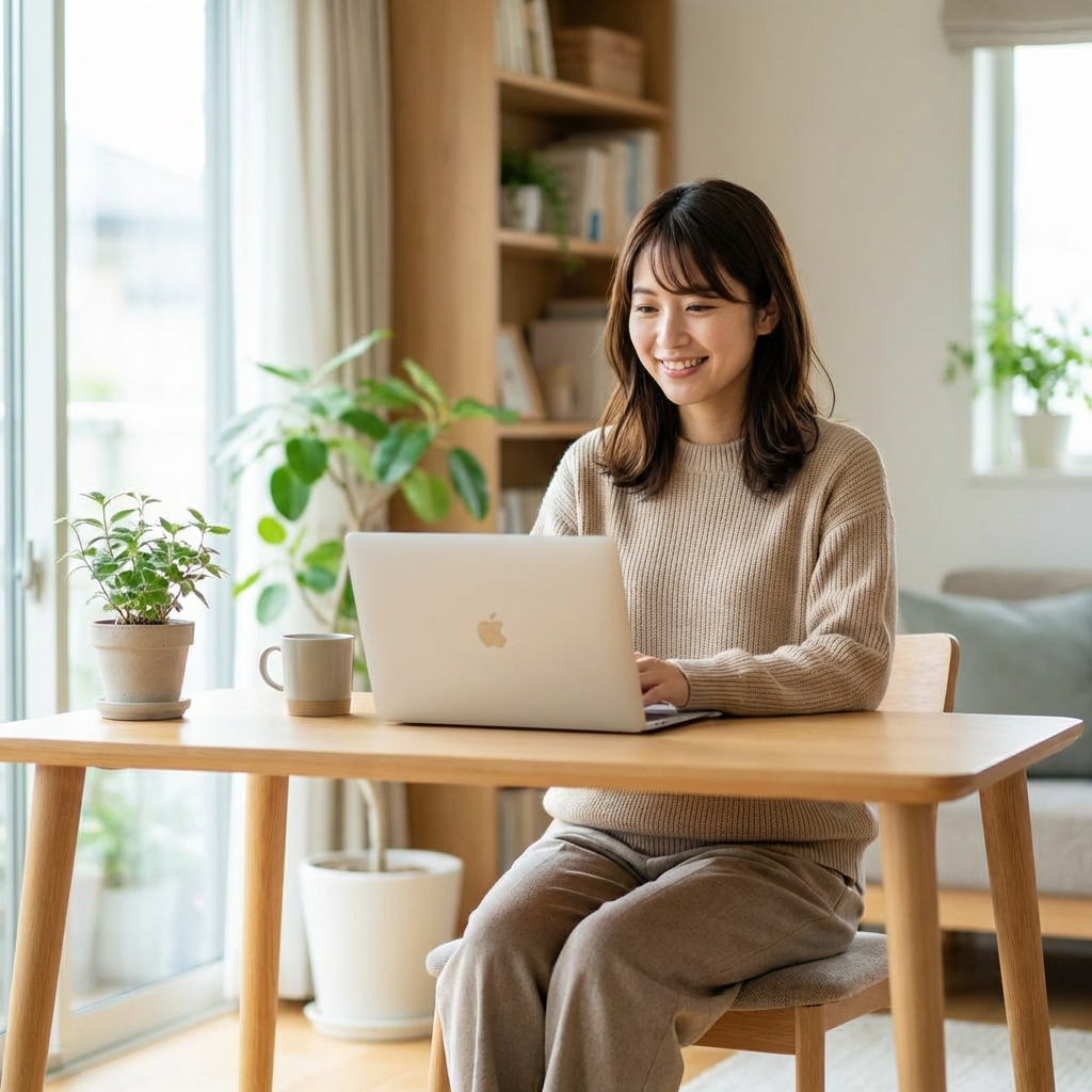 フリーランスとして働く女性